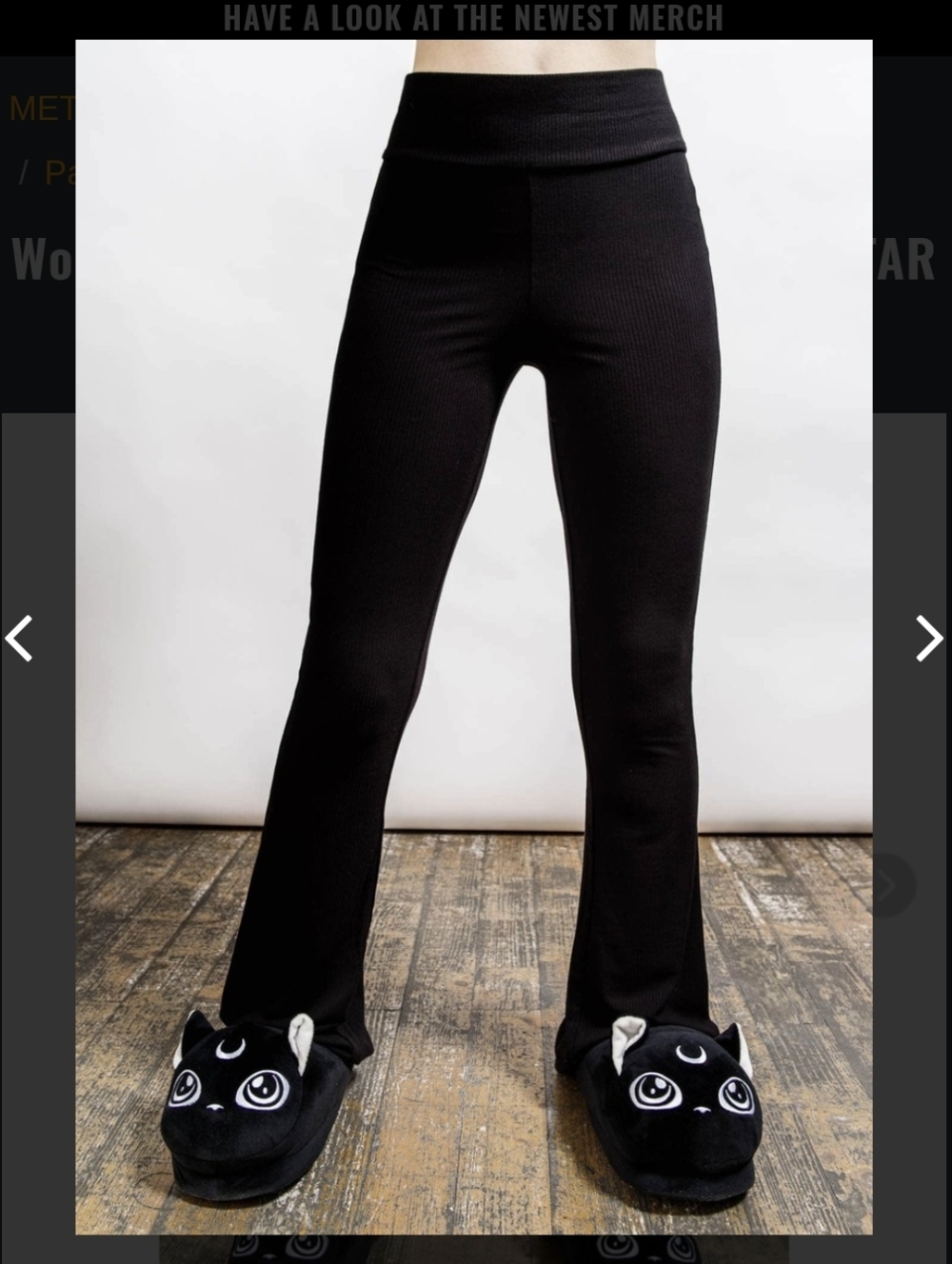 Killstar No Sleep Black Ribbed Lounge Pants Size Small